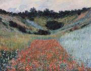 Poppy field in a hollow near Givemy, Claude Monet